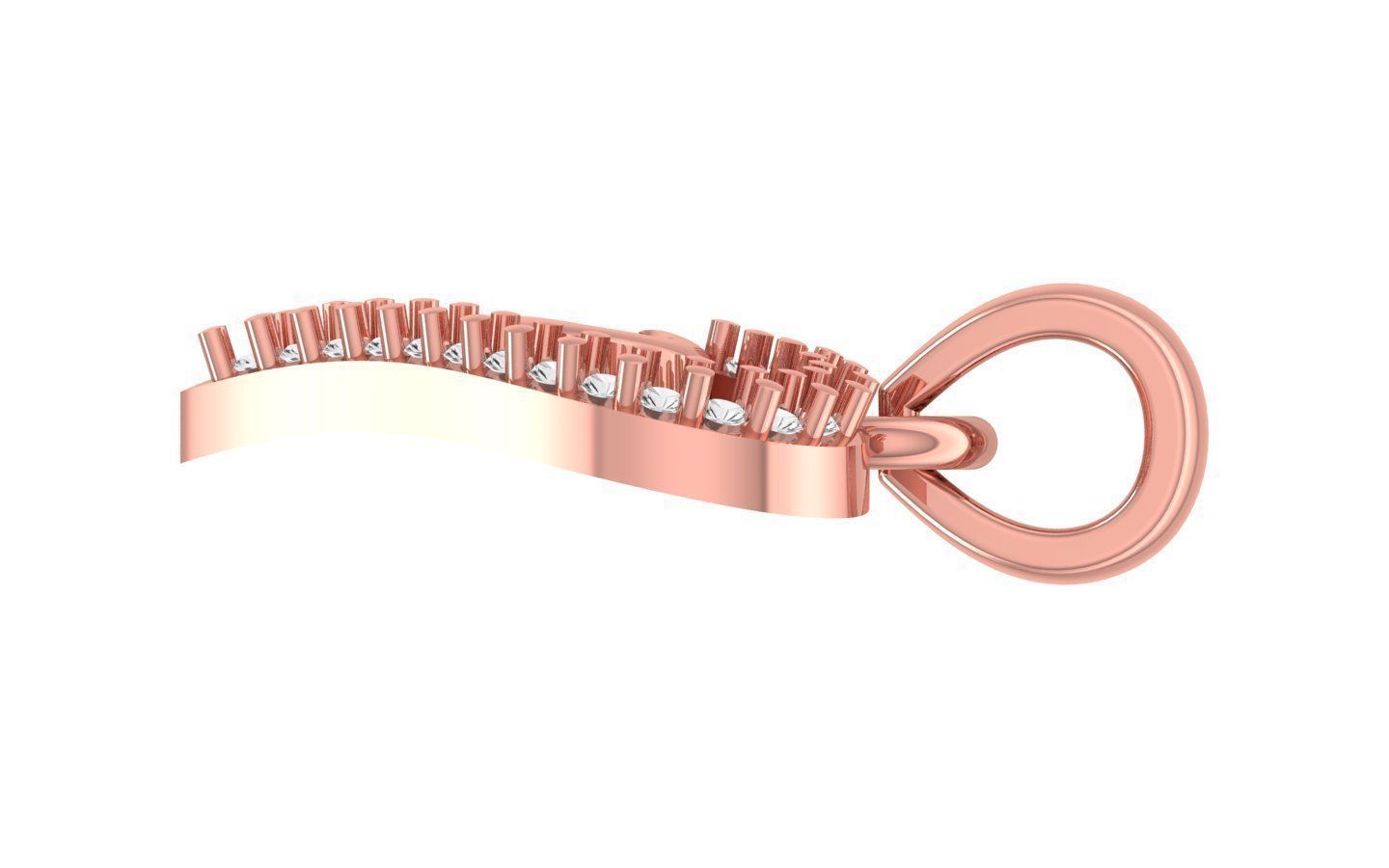 Heart Pendants 3dm STL OBJ FBX Renders Details 3D print model_3