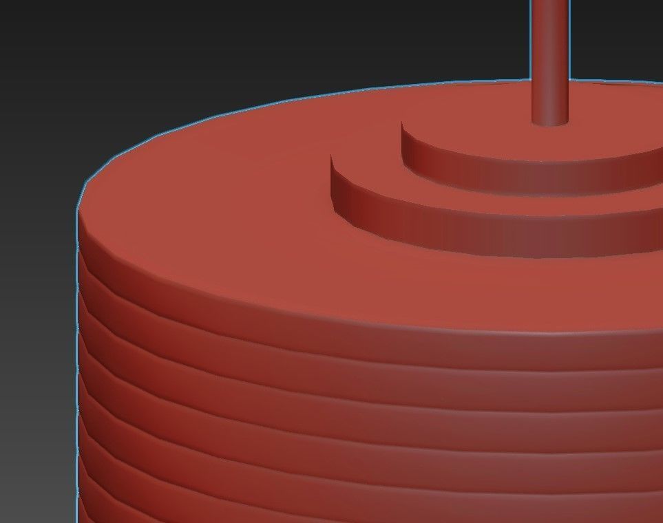 CAPRI pendant light with shade 3D model_4