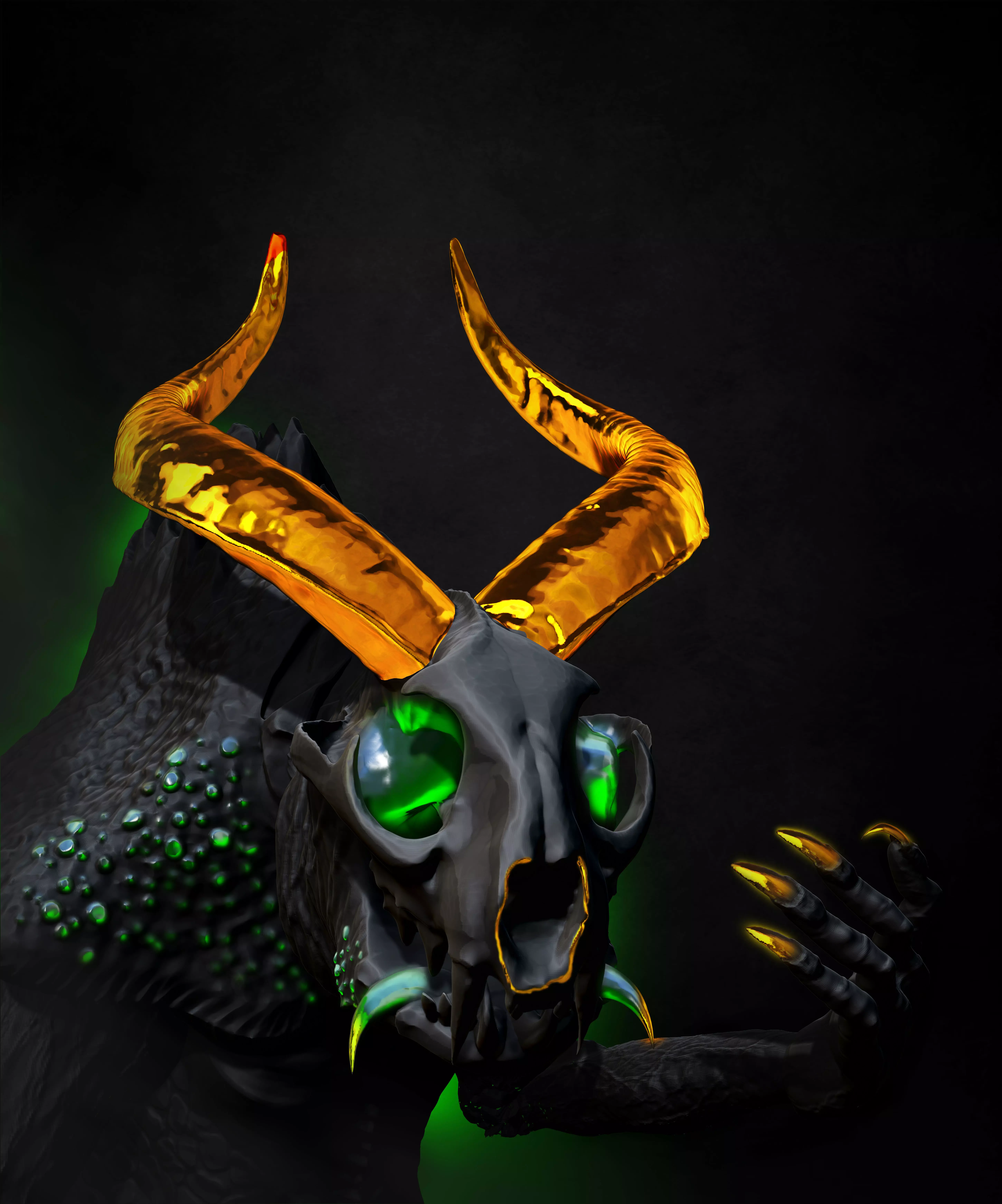 CREATURES demon mask 3D print model