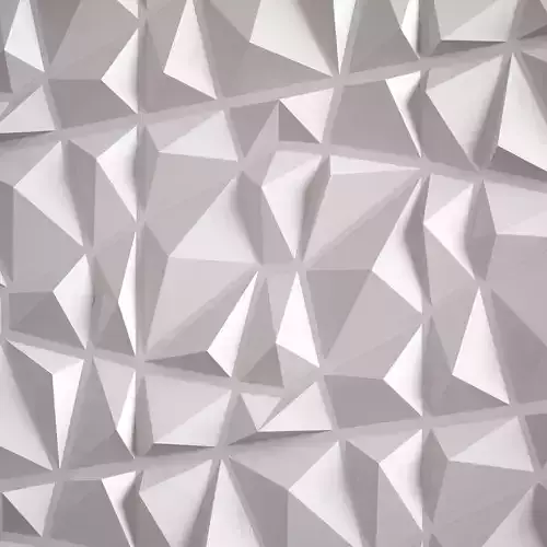 Volumetric plaster wall 3D panel