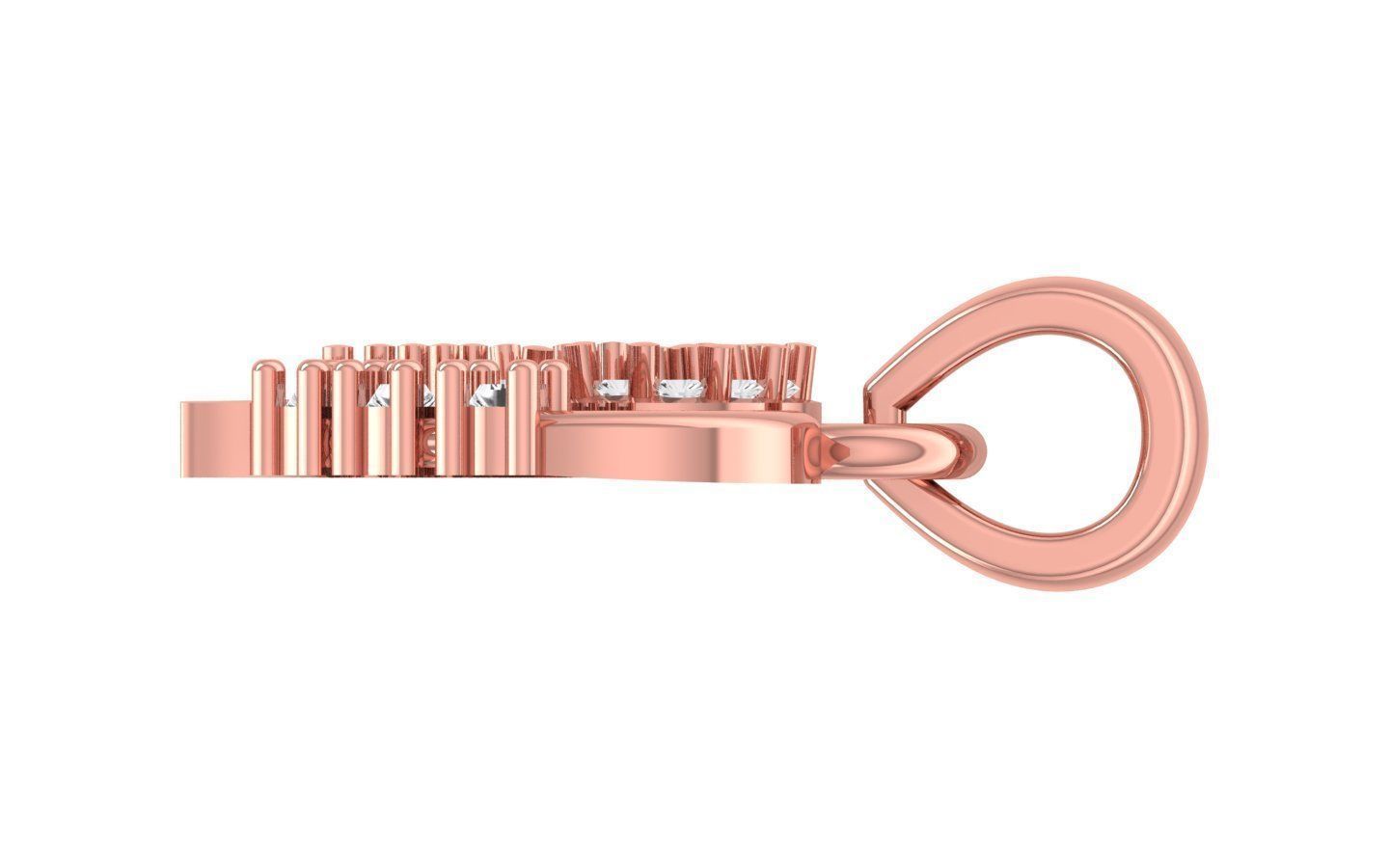 Heart Pendants 3dm STL OBJ FBX Renders Details 3D print model_1