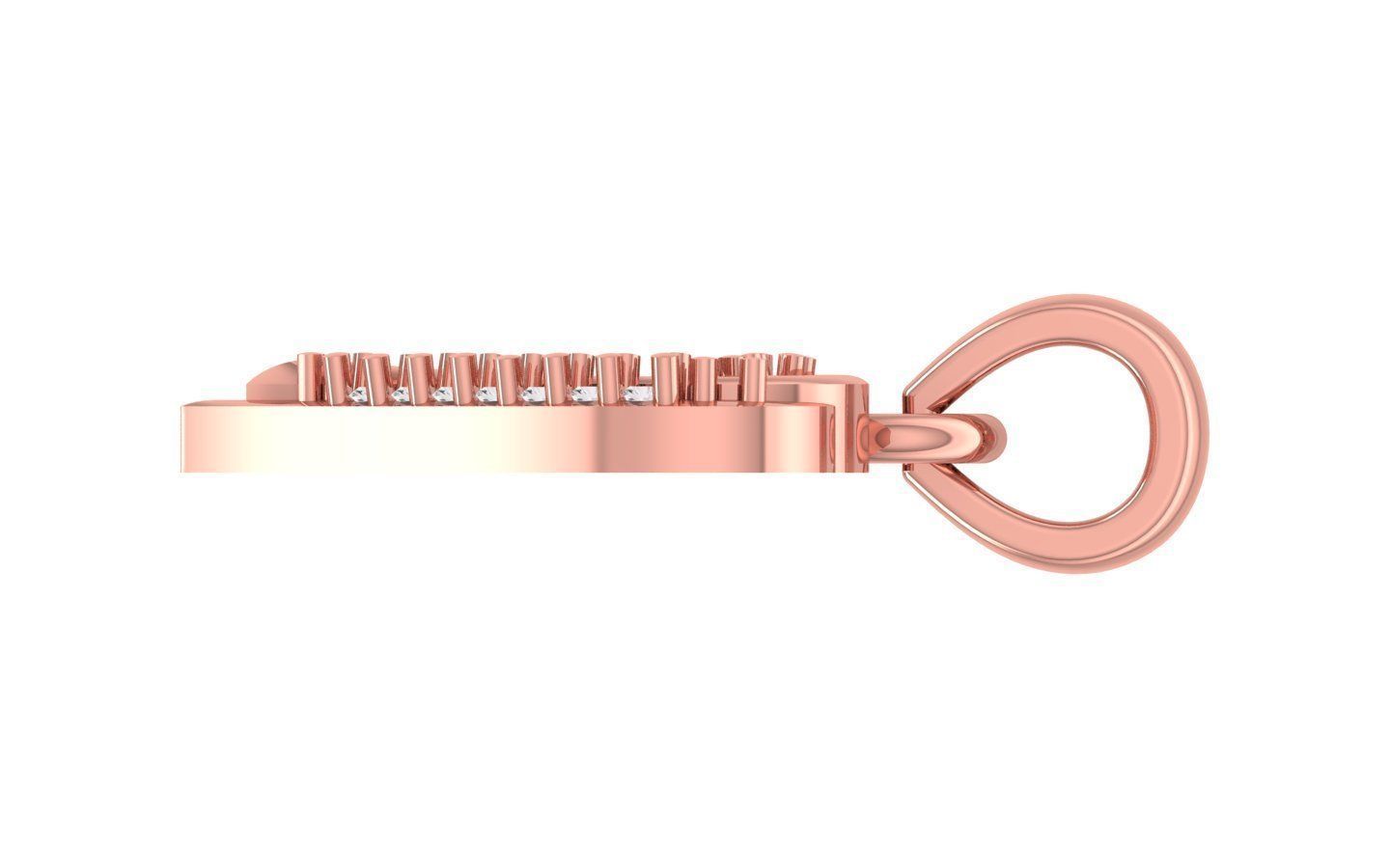 Heart Pendants 3dm STL OBJ FBX Renders Details 3D print model_1