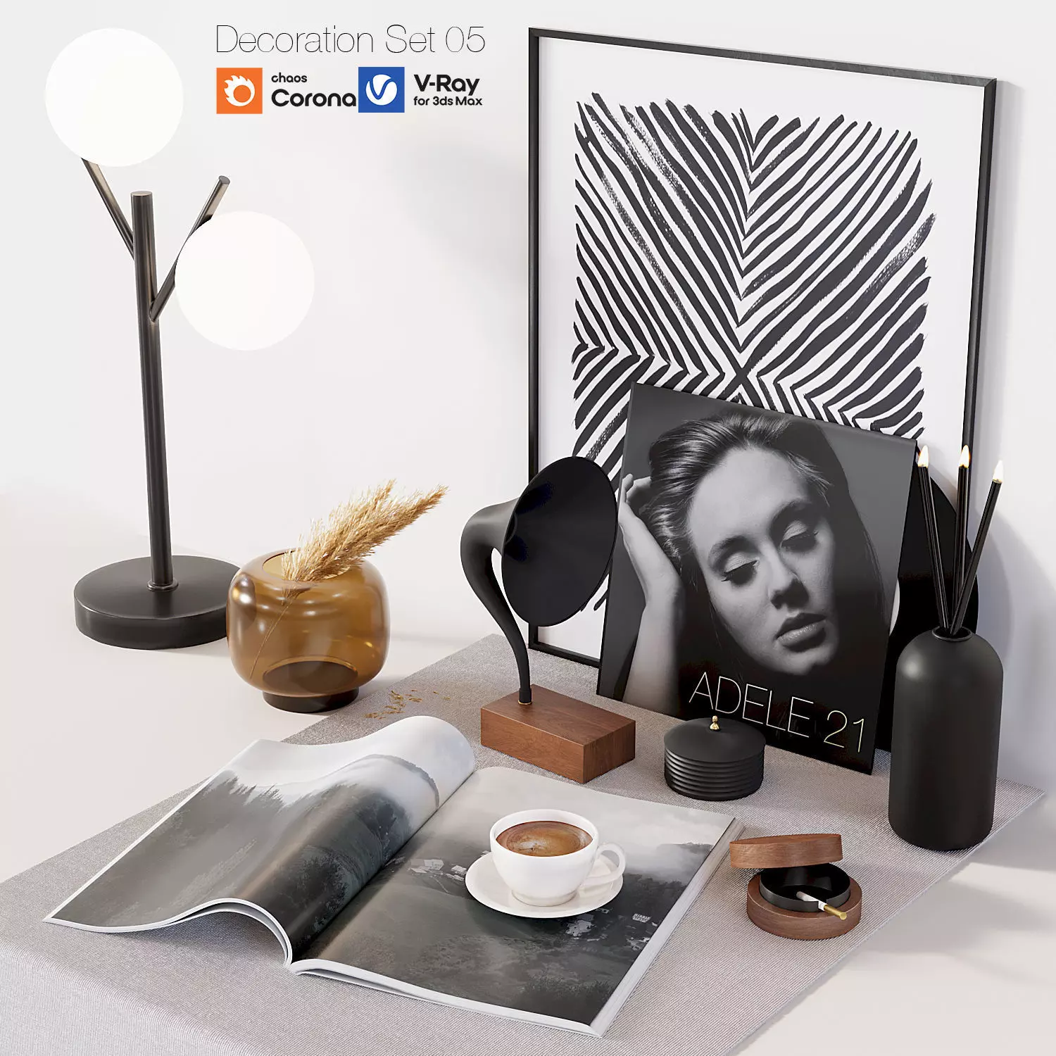 Decorative Set 05 Adele 3D model