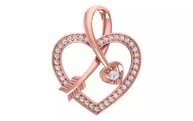 Heart Pendants 3dm STL OBJ FBX Renders Details