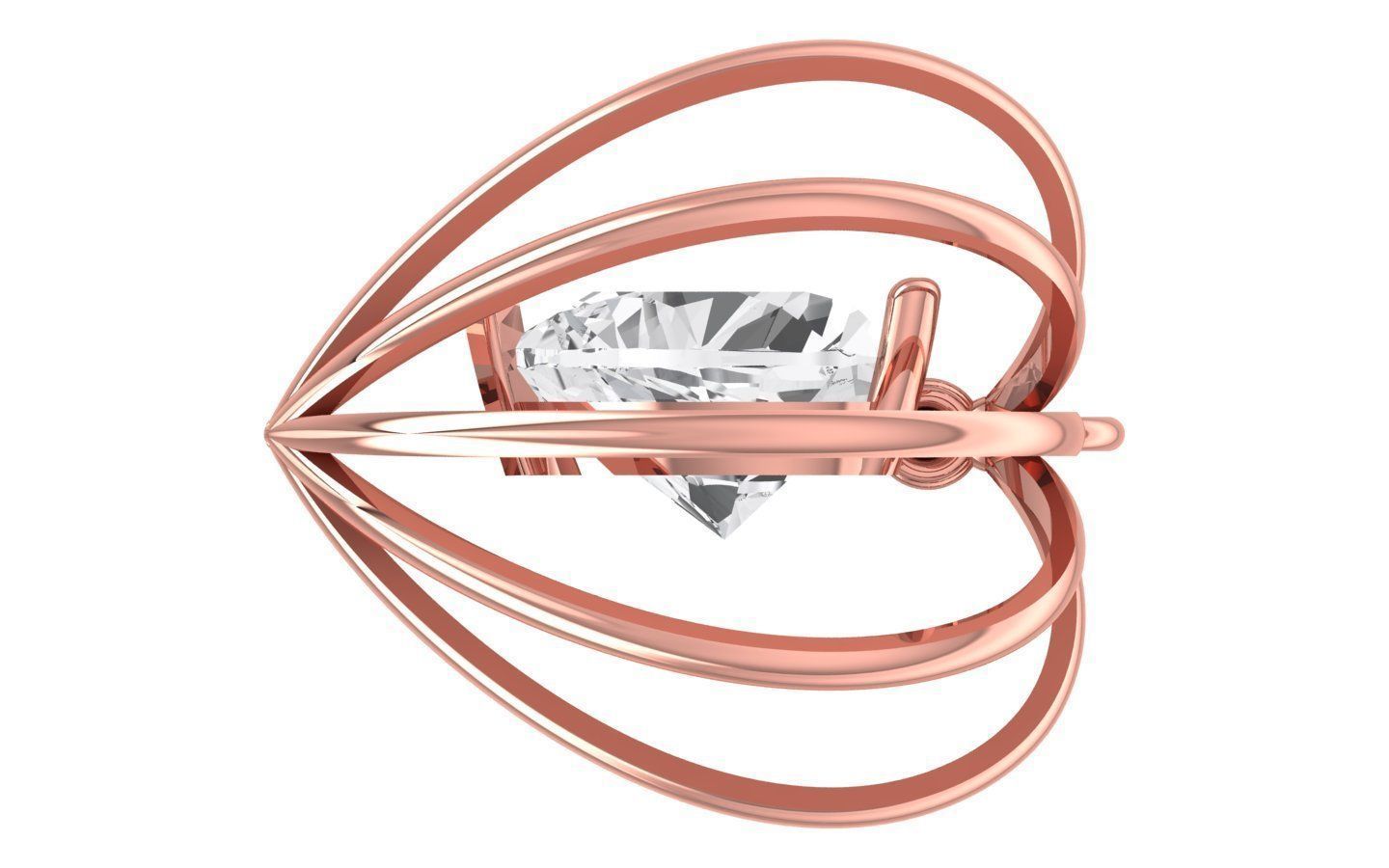 Heart Pendants 3dm STL OBJ FBX Renders Details 3D print model_2