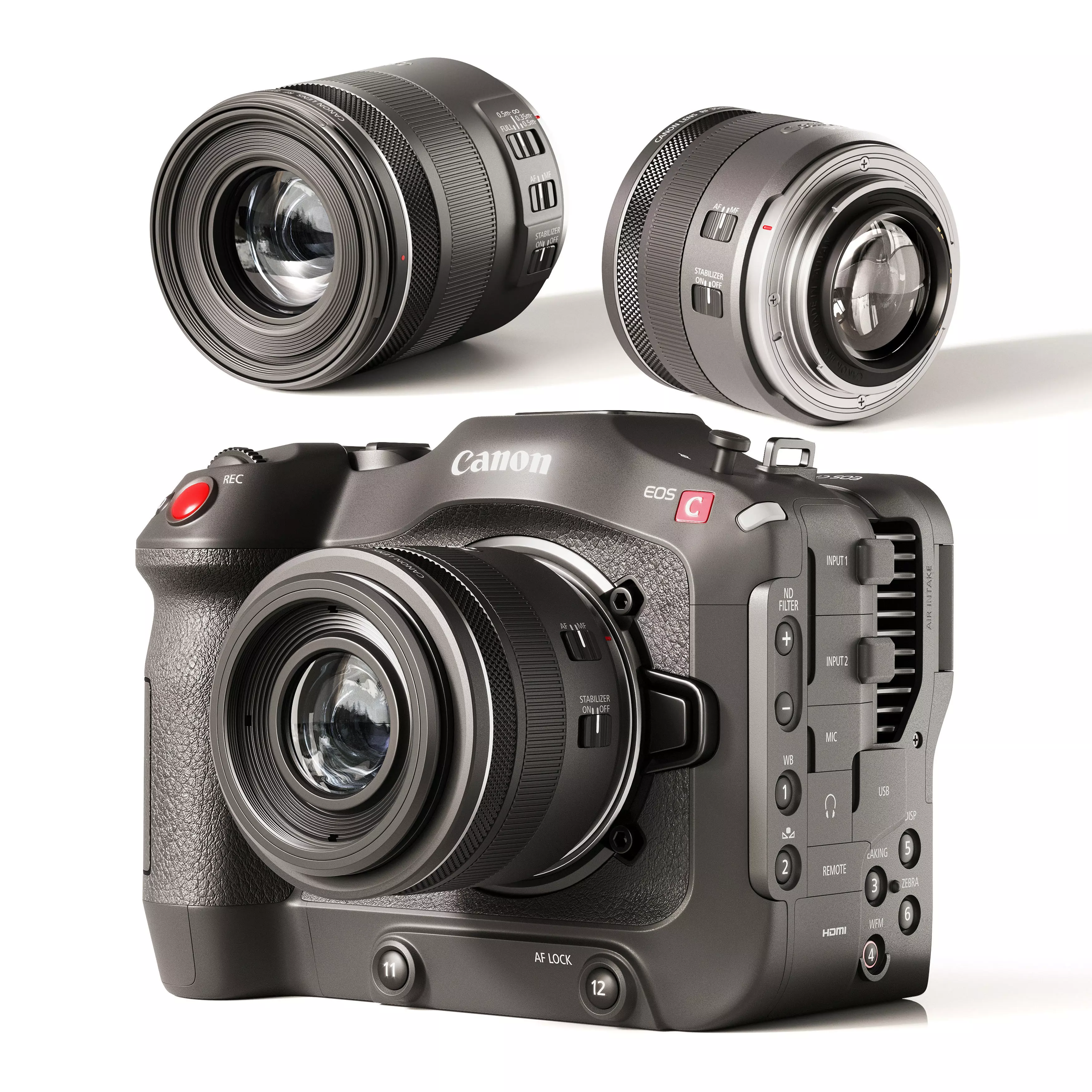 Canon EOS C70 camera 3D model_0