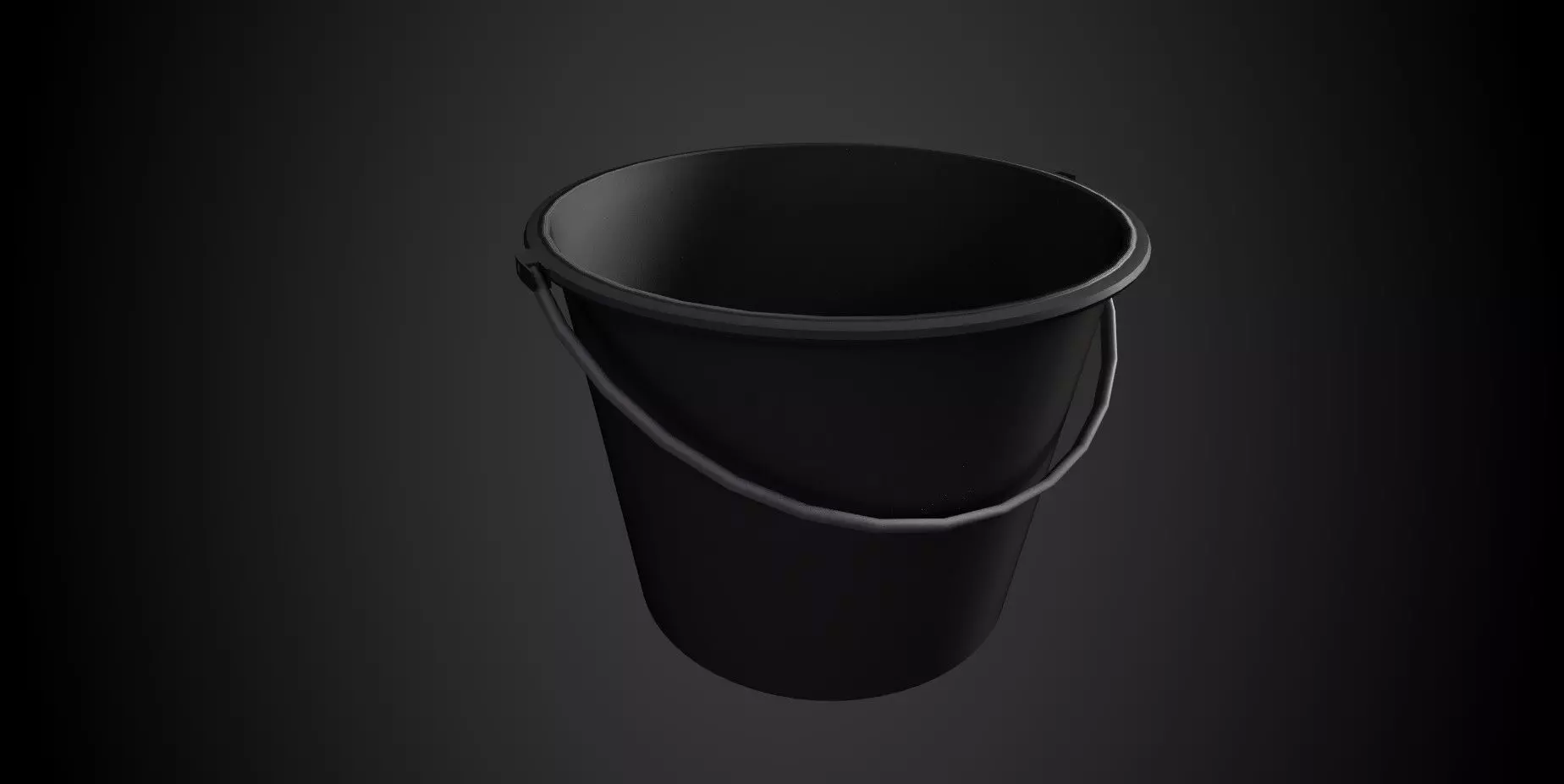 Bucket Low-poly 3D model_0