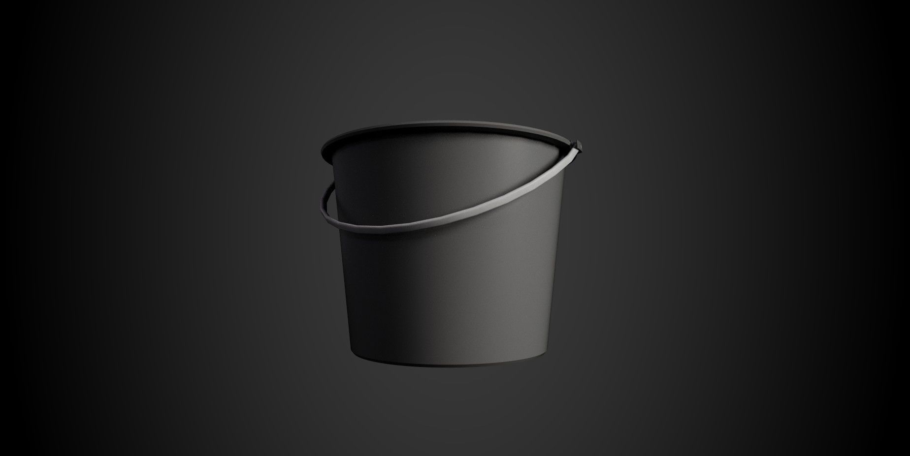 Bucket Low-poly 3D model_8