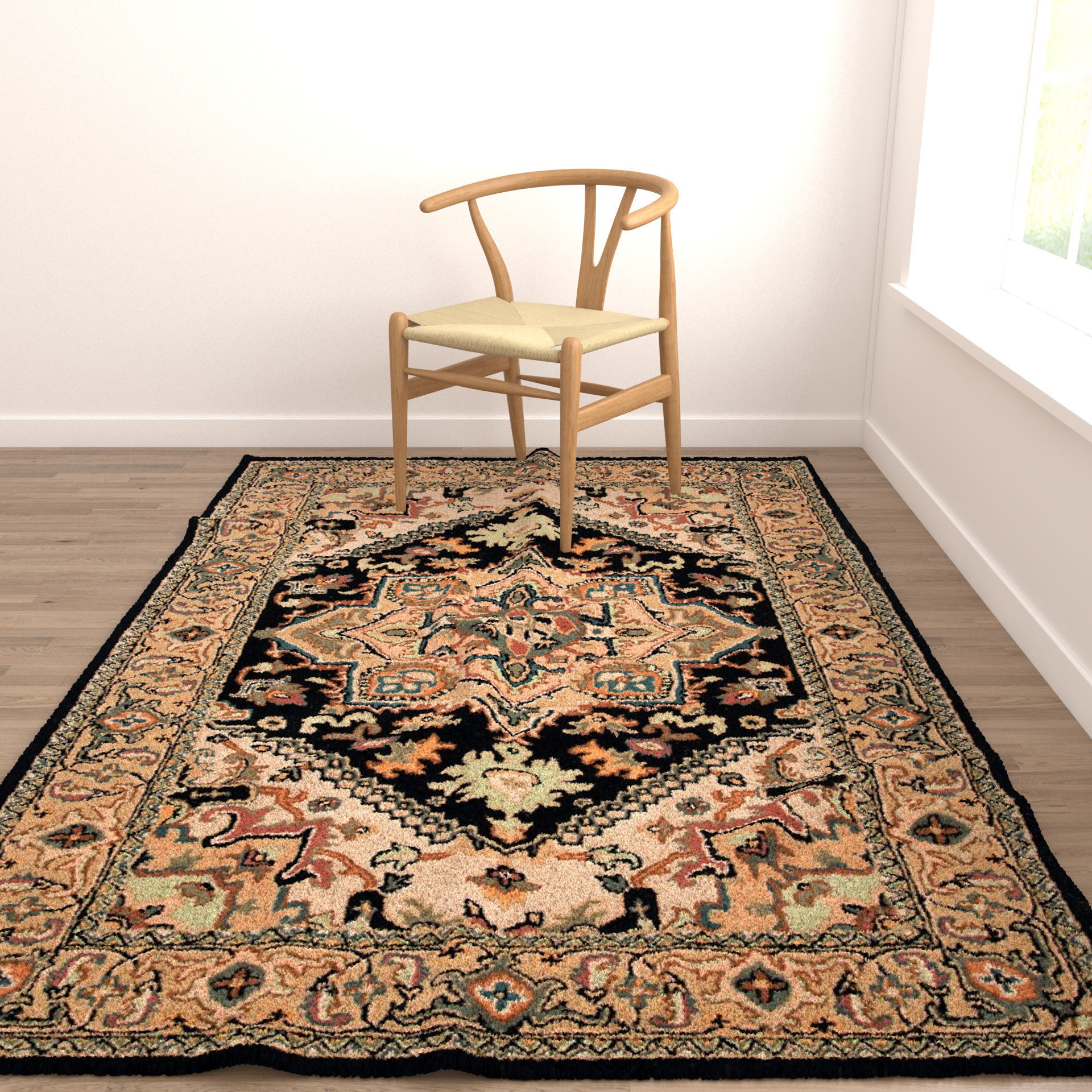Rugs No 755 Low-poly 3D model_3