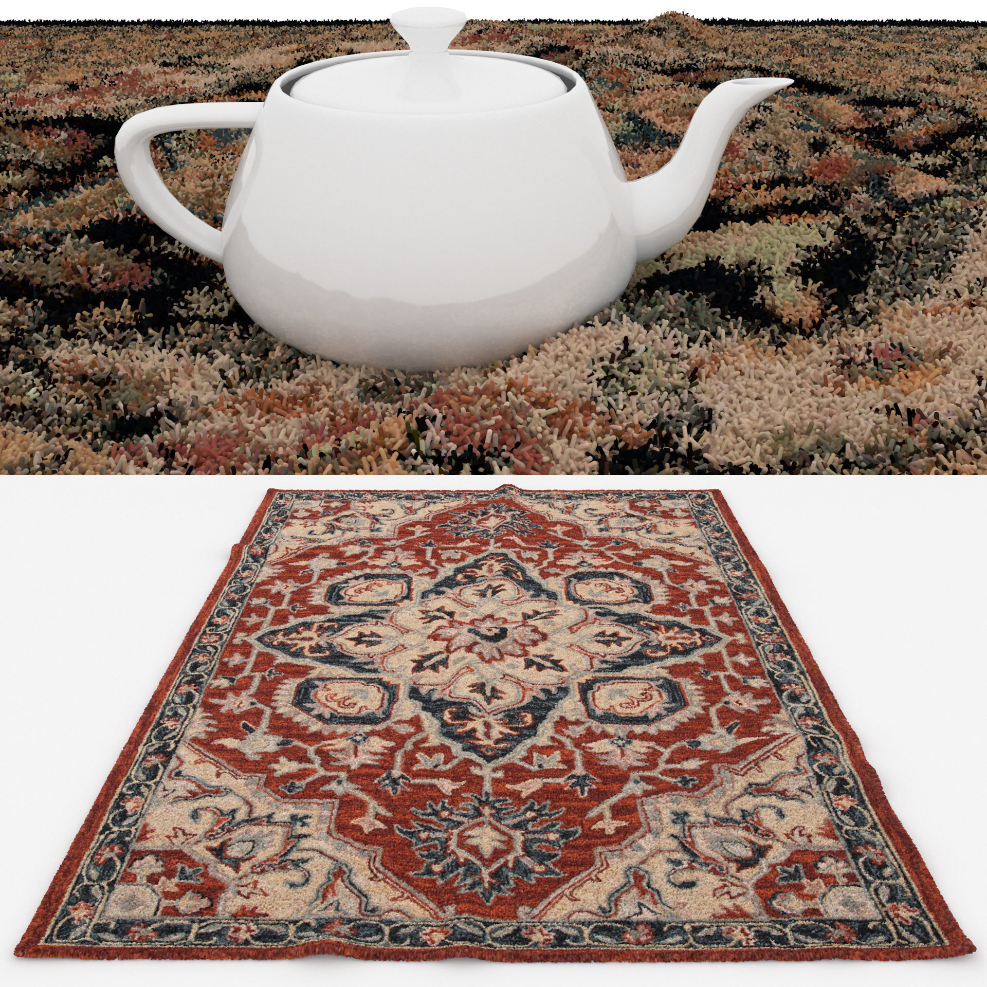 Rugs No 755 Low-poly 3D model_1