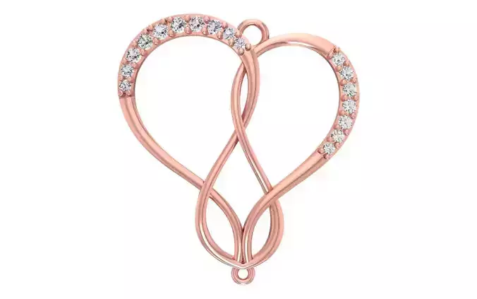Heart Pendants 3dm STL OBJ FBX Renders Details 3D print model
