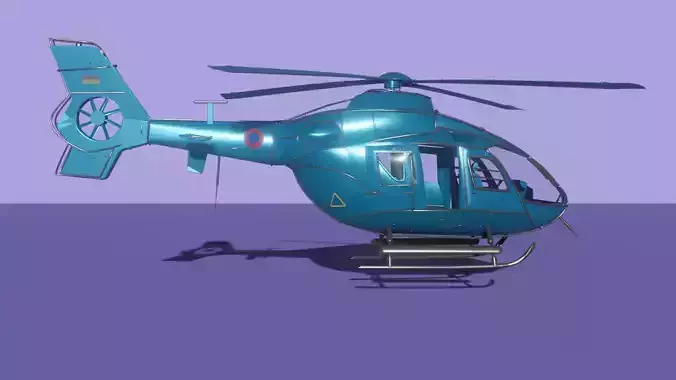 Chopper helicopter 3D model