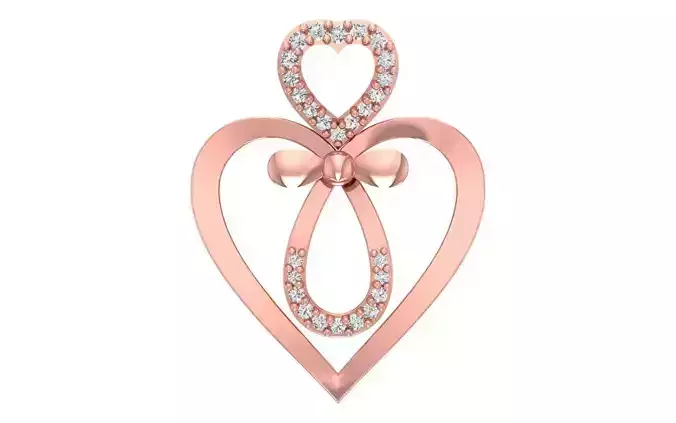 Heart Pendants 3dm STL OBJ FBX Renders Details