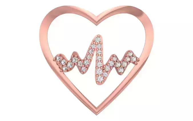 Heat Beat Heart Pendants 3dm STL OBJ FBX Renders Details 3D print model