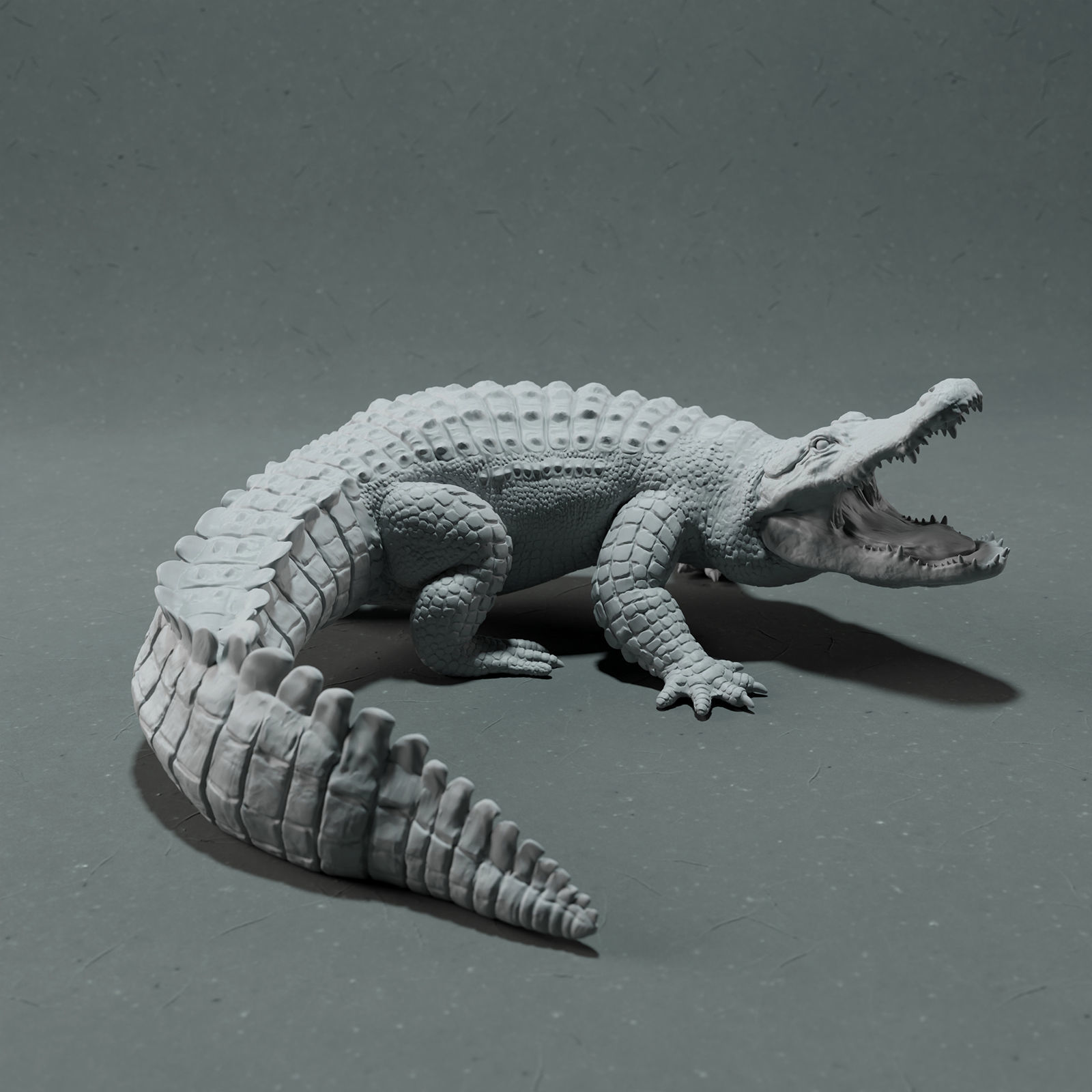 American Alligator - Attack  3D print model_1