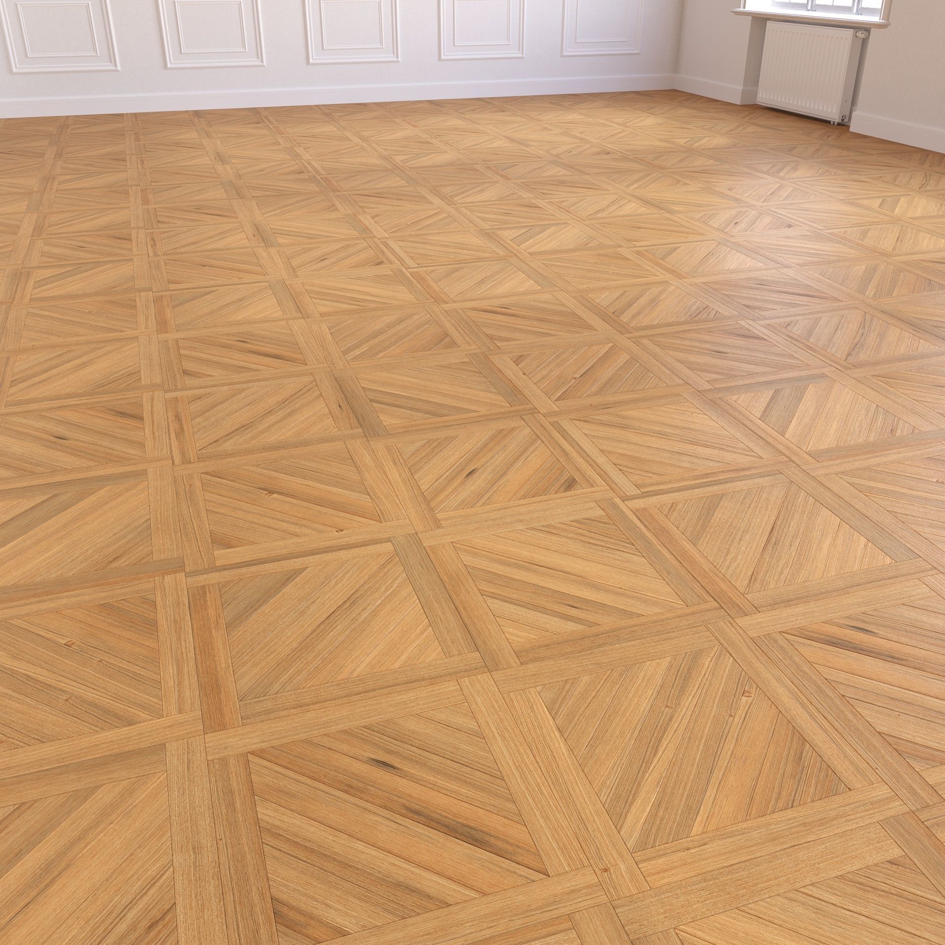 Parquet - Laminate - Wooden floor 3 in 1 Low-poly 3D model_9