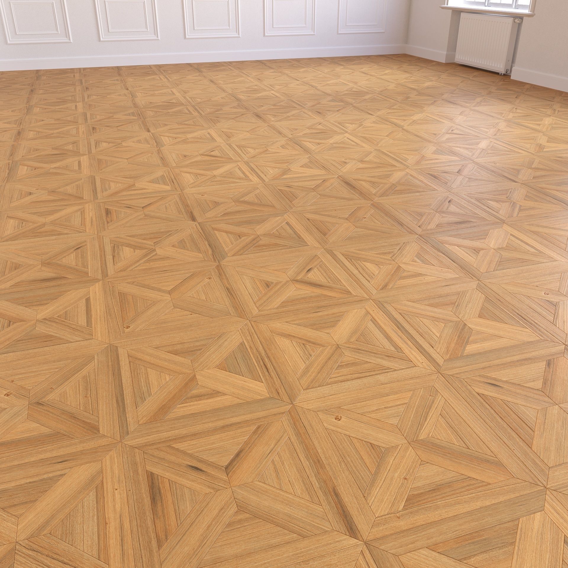 Parquet - Laminate - Wooden floor 3 in 1 Low-poly 3D model_8