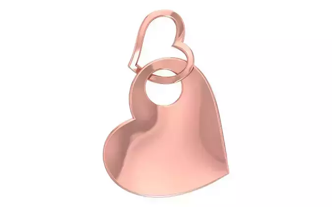 Heart Pendants 3dm STL OBJ FBX Renders Details 3D print model