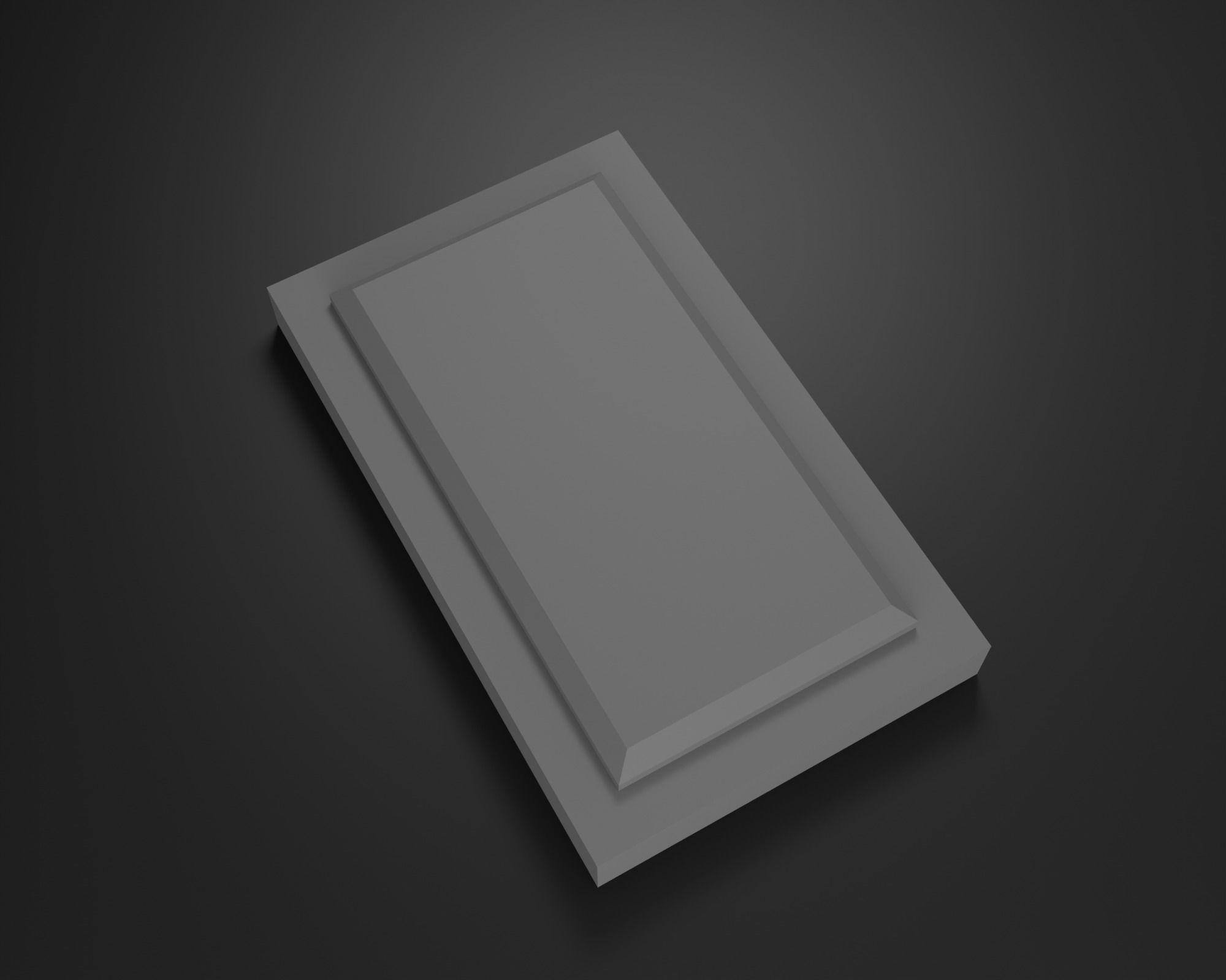 Graves cross Low-poly 3D model_8