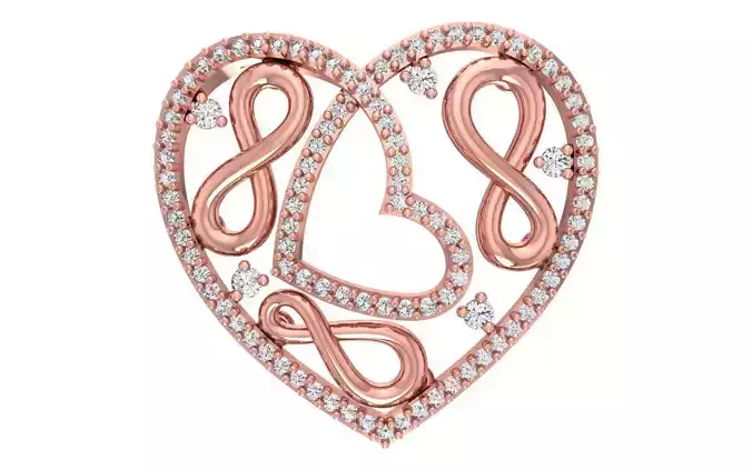 Heart Pendants 3dm STL OBJ FBX Renders Details