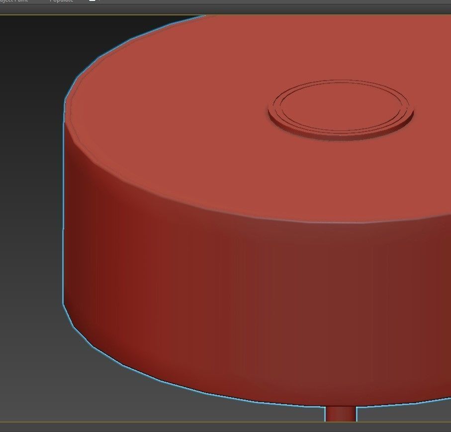 RICHMOND table lamp in brass with shade 3D model_4