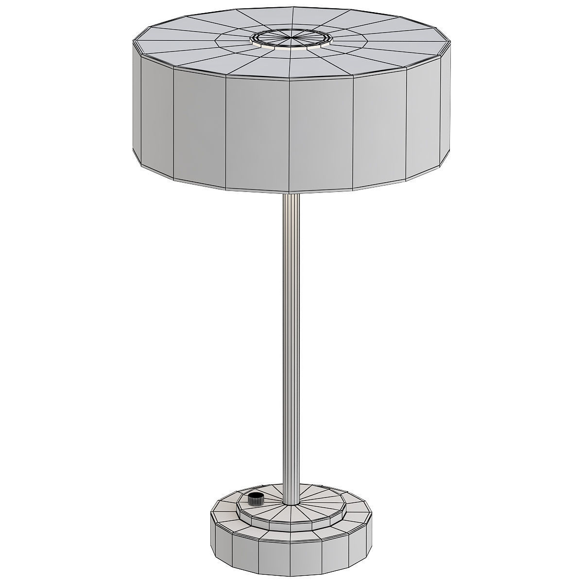 RICHMOND table lamp in brass with shade 3D model_1