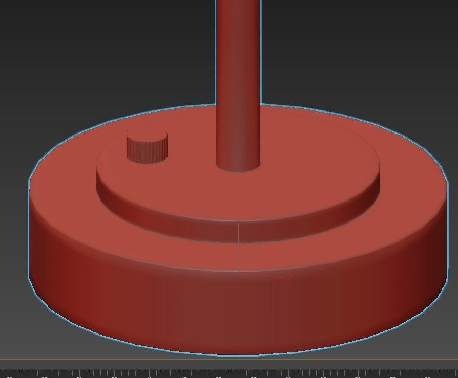 RICHMOND table lamp in brass with shade 3D model_5