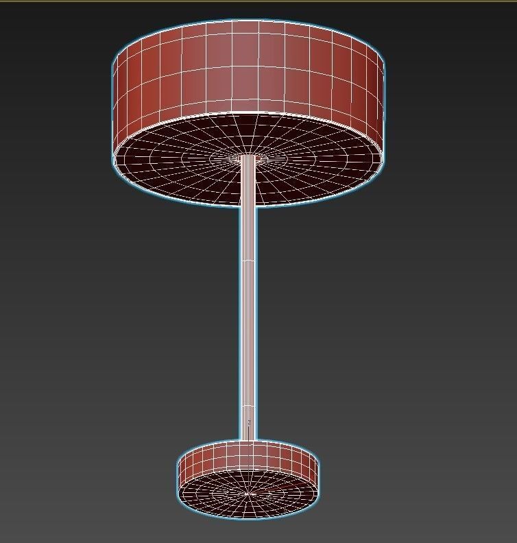 RICHMOND table lamp in brass with shade 3D model_3