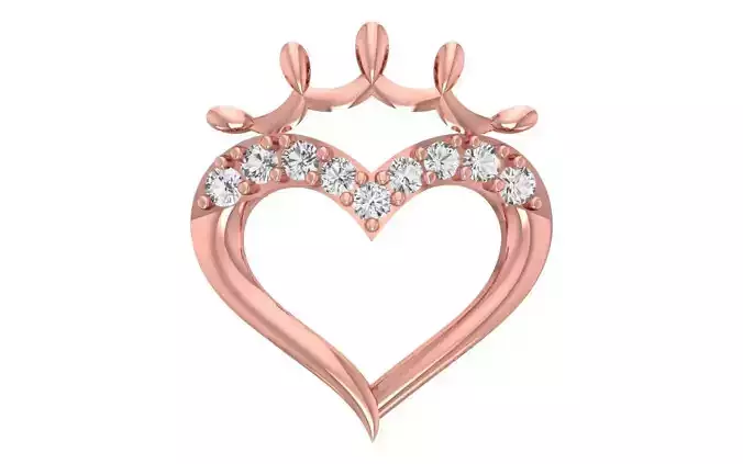 Heart Pendants 3dm STL OBJ FBX Renders Details