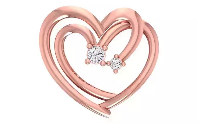 Heart Pendants 3dm STL OBJ FBX Renders Details