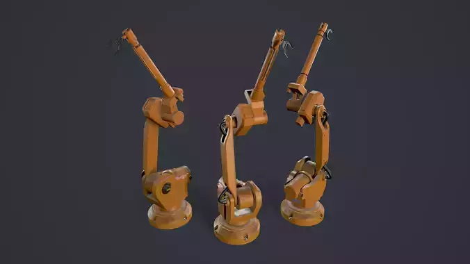 Factory robotic machine  3D model