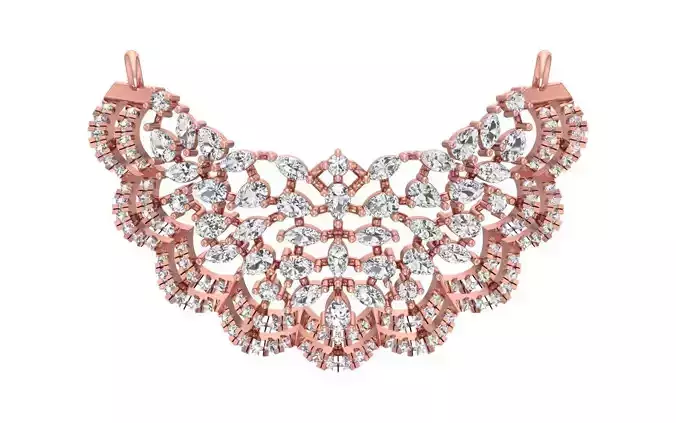 Women Pendants Necklace 3dm STL OBJ FBX Renders Details