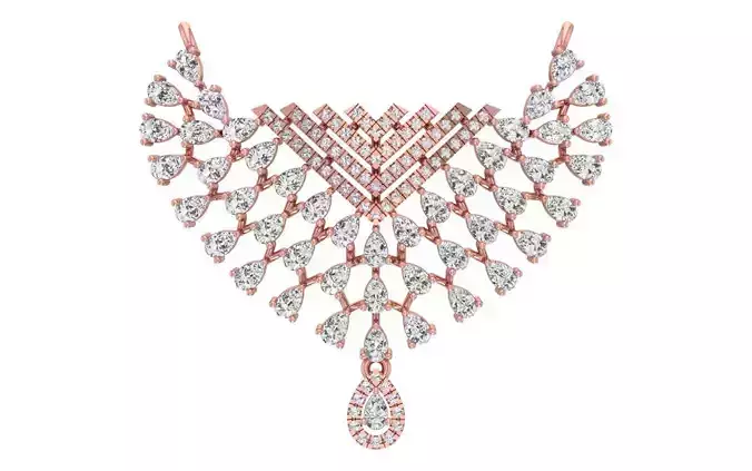 Women Pendants Necklace 3dm STL OBJ FBX Renders Details