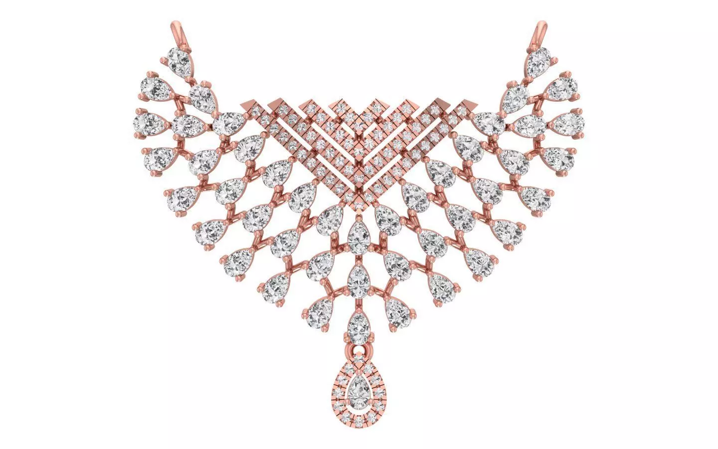 Women Pendants Necklace 3dm STL OBJ FBX Renders Details 3D print model_0