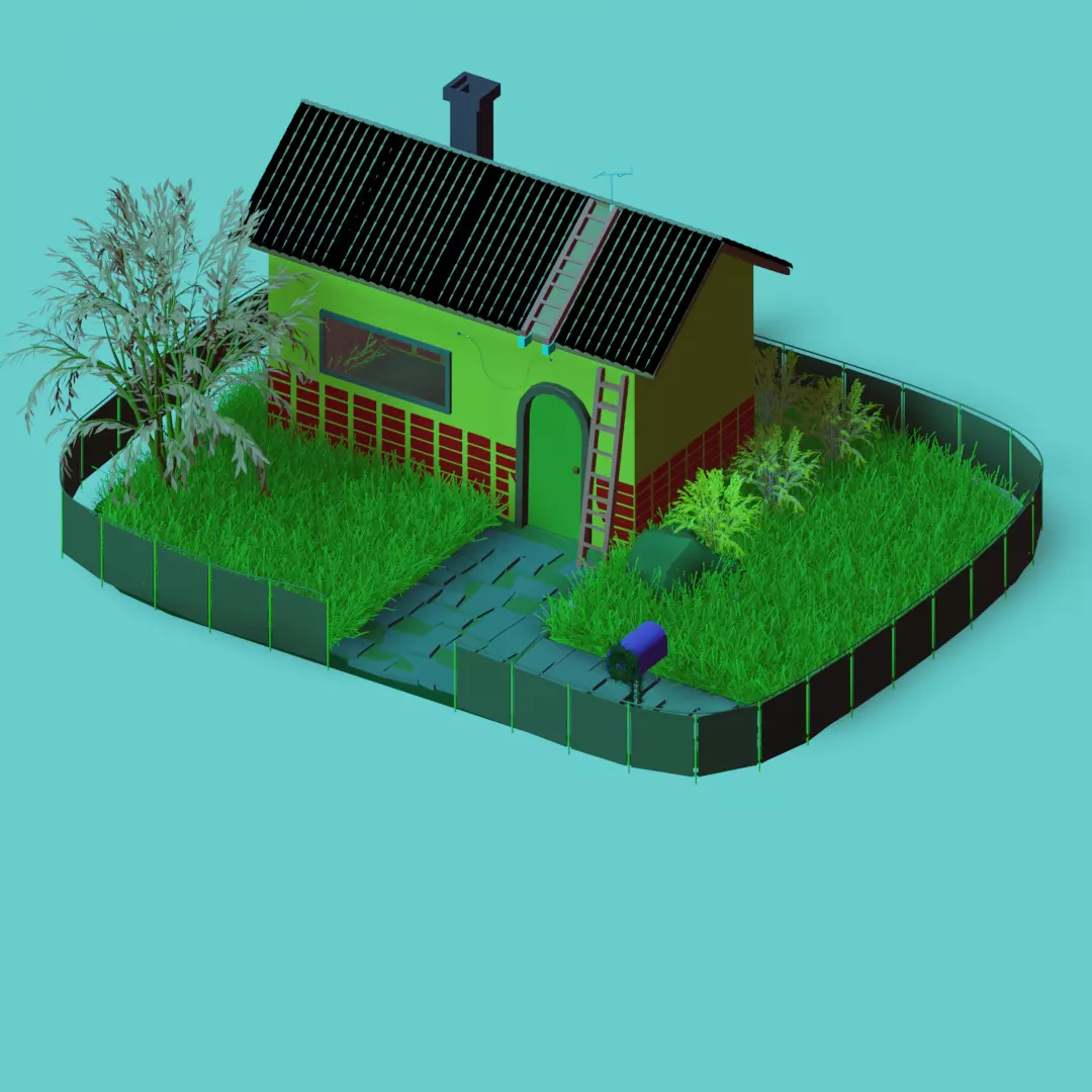 Dream House 3D model_0