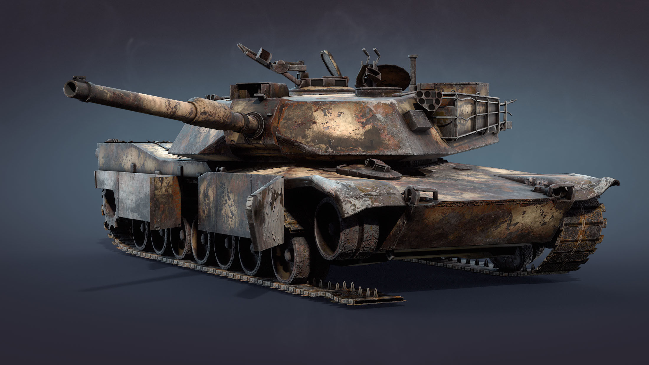 M1 Abrams Tank Set 3D Model Collection_29