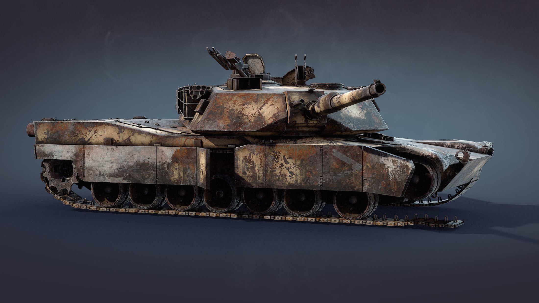 M1 Abrams Tank Set 3D Model Collection_28