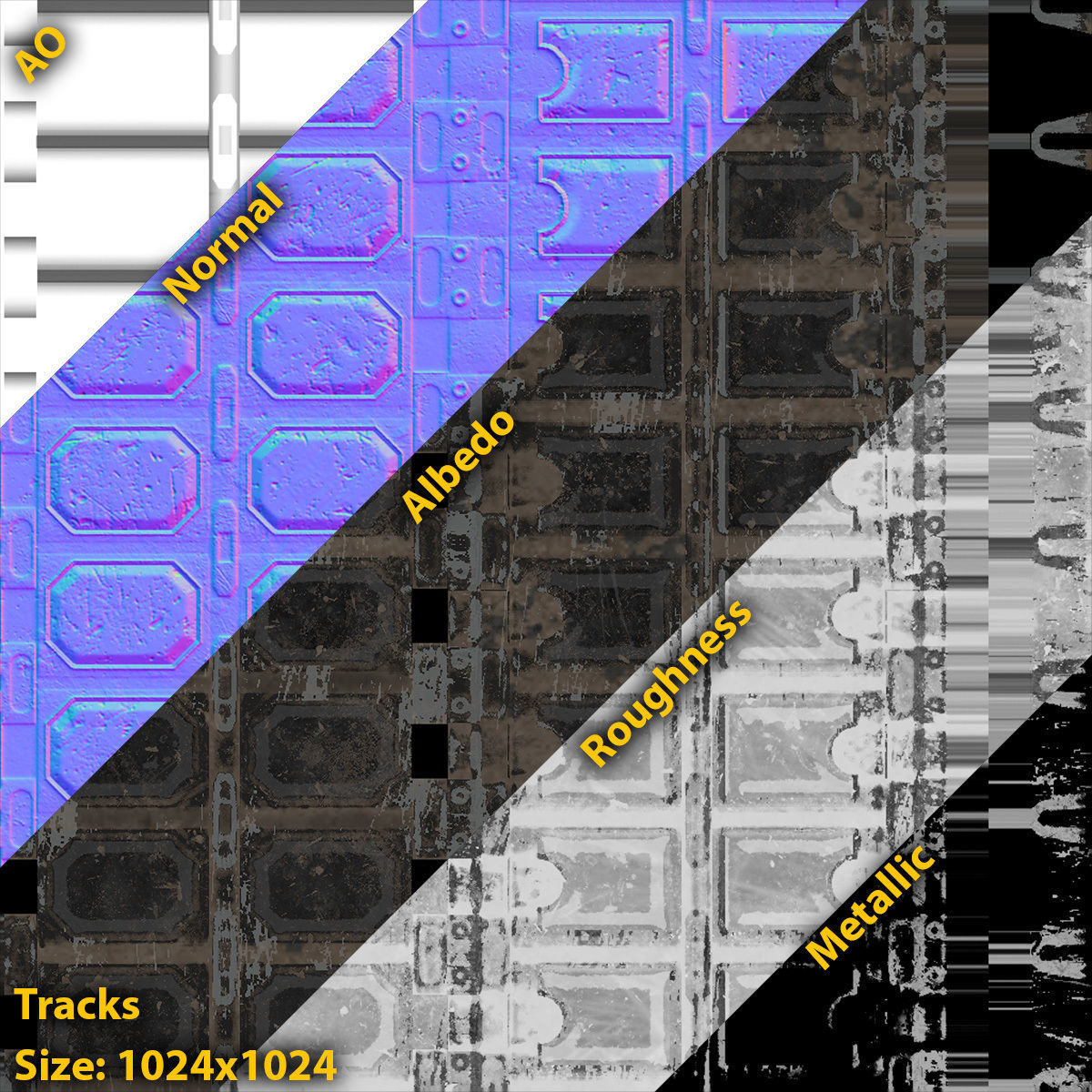 M1 Abrams Tank Set 3D Model Collection_14