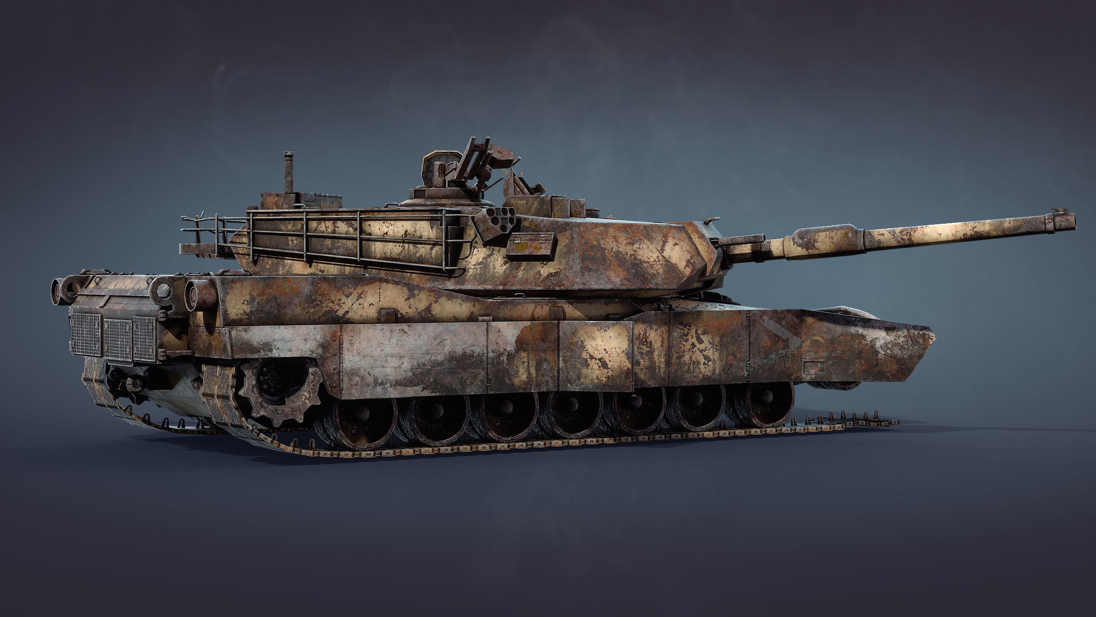 M1 Abrams Tank Set 3D Model Collection_26