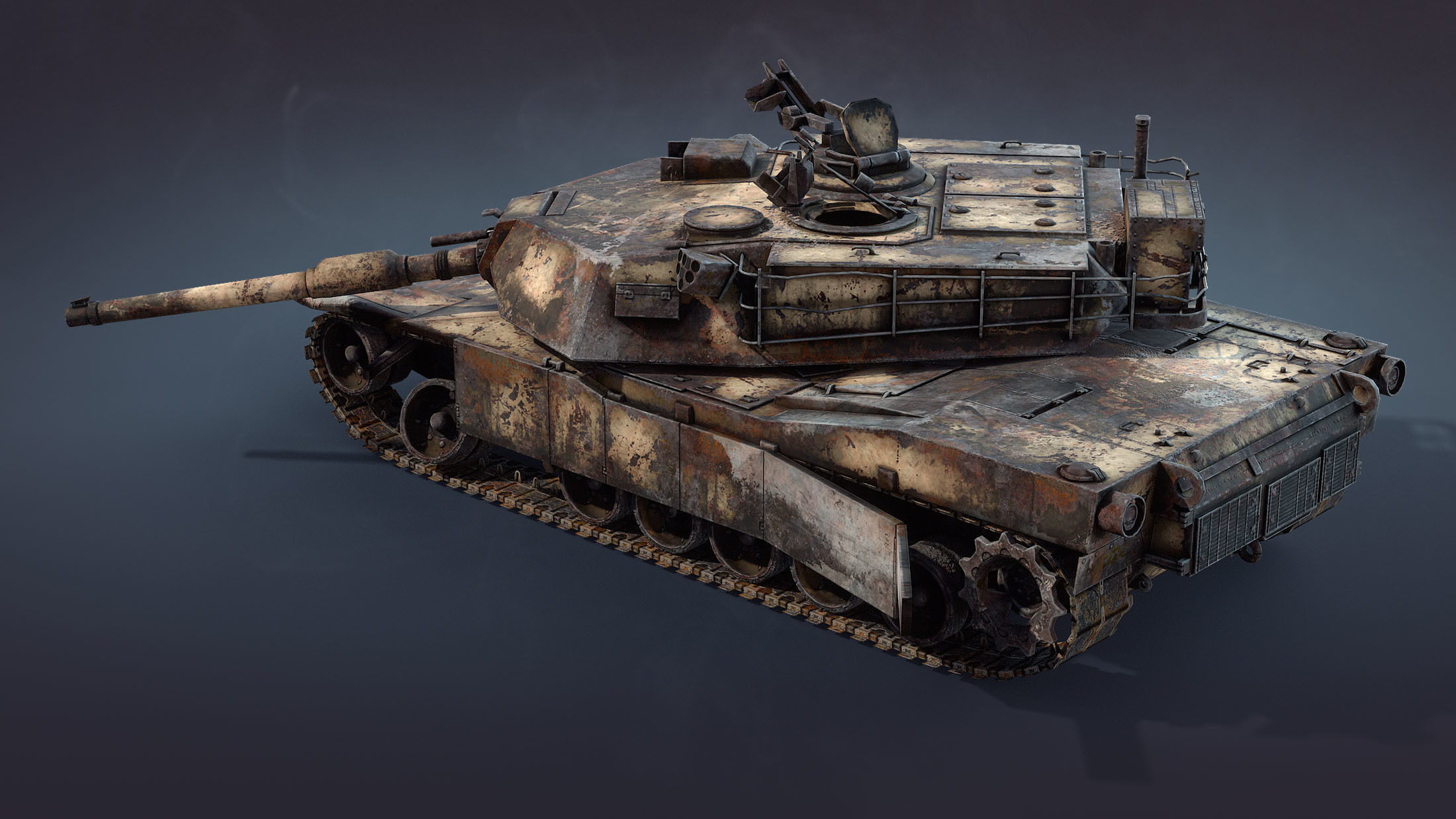 M1 Abrams Tank Set 3D Model Collection_30