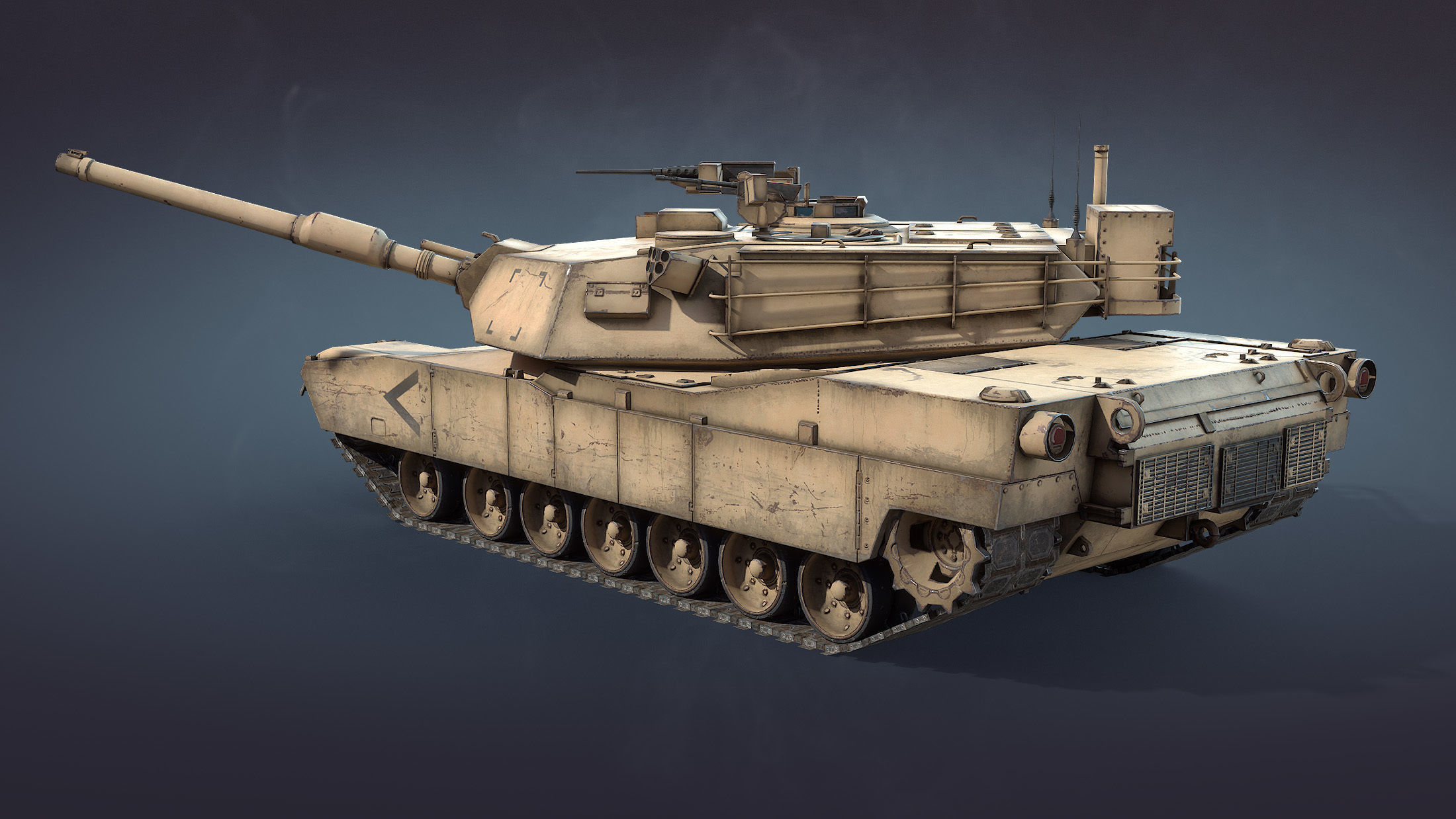 M1 Abrams Tank Set 3D Model Collection_11