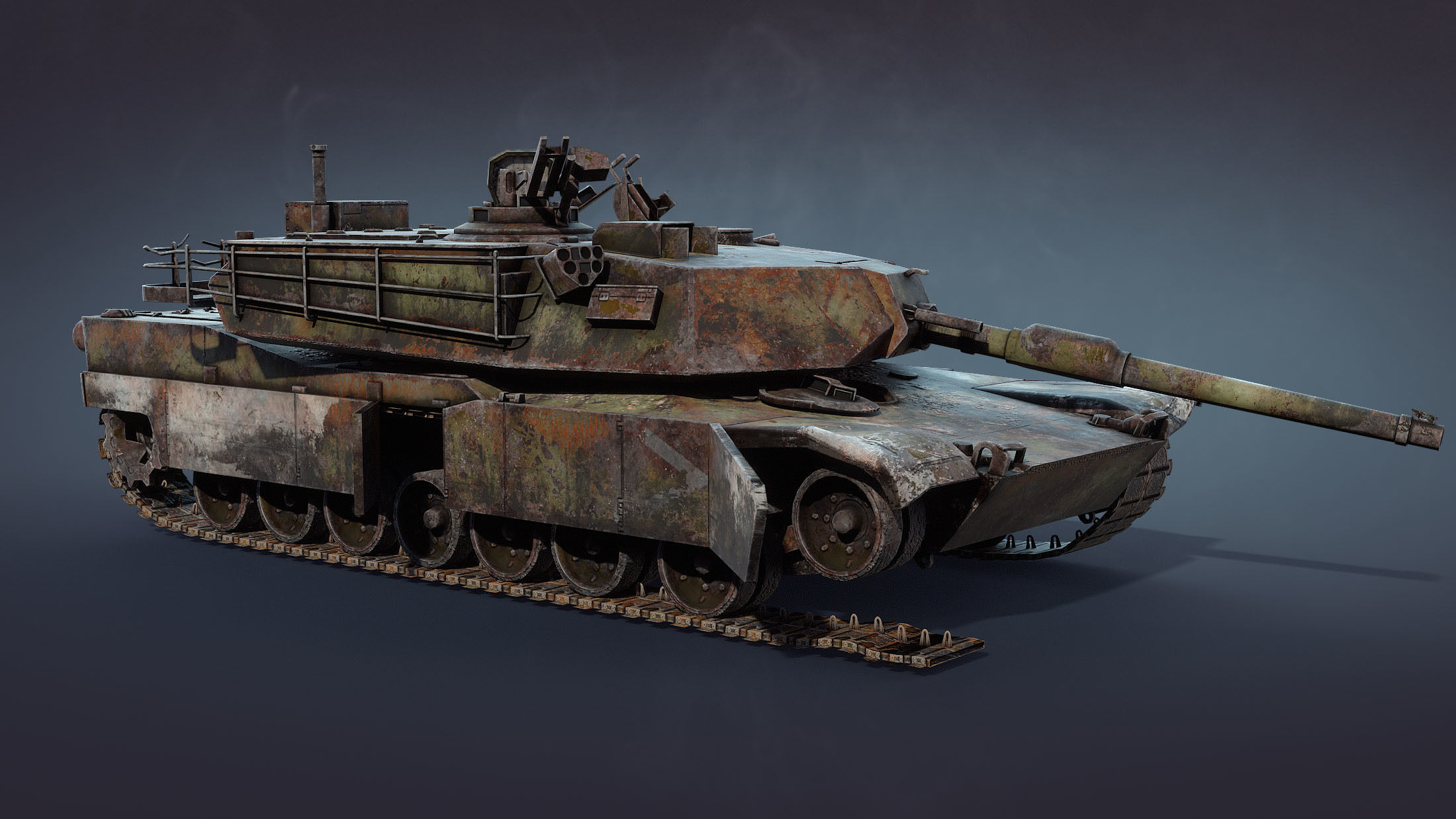 M1 Abrams Tank Set 3D Model Collection_22