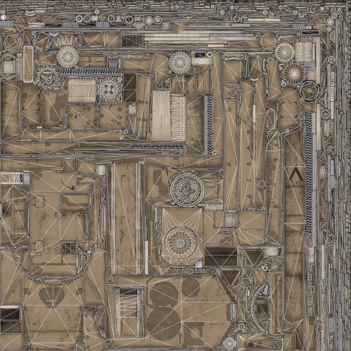 M1 Abrams Tank Set 3D Model Collection_17