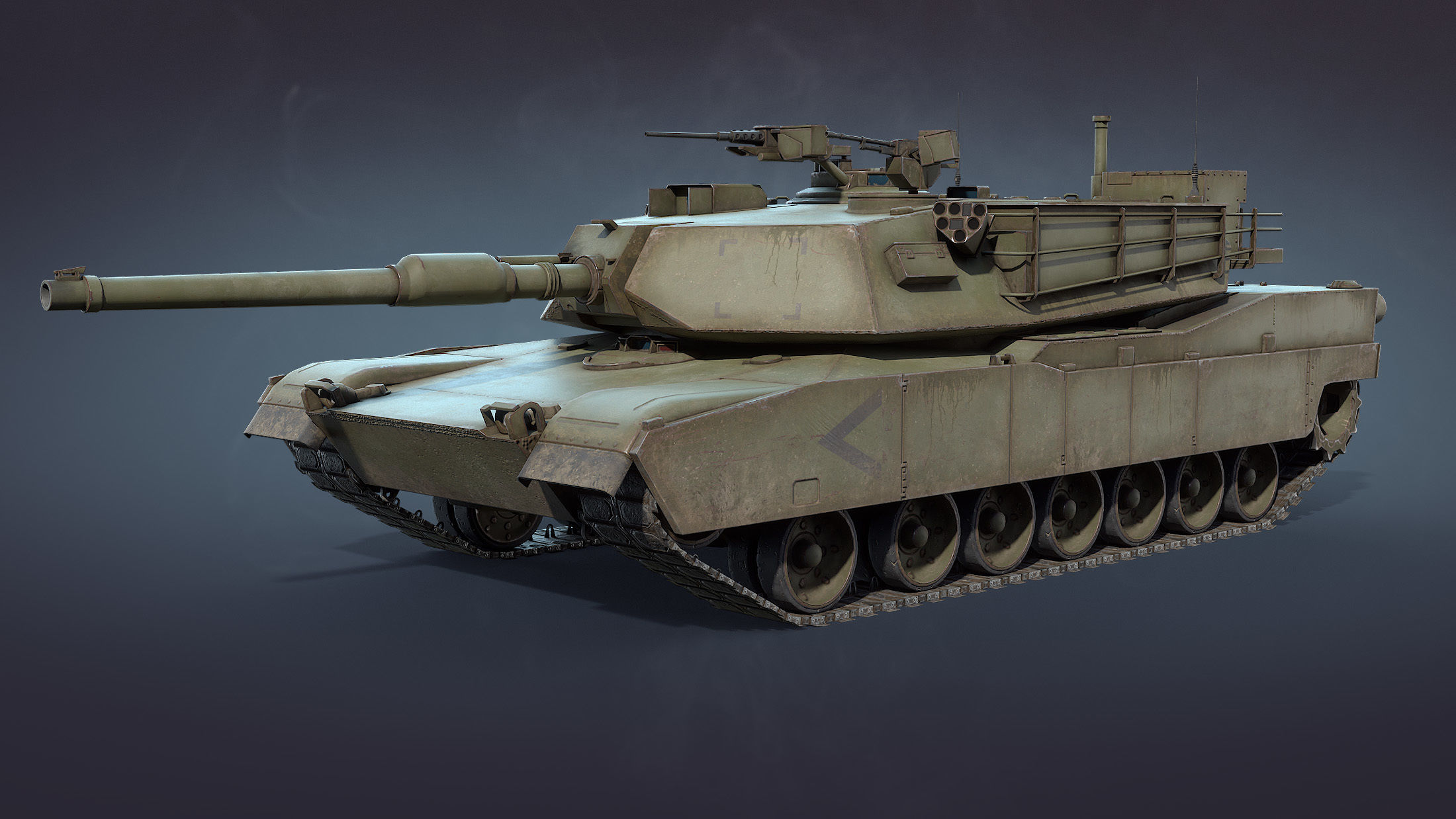 M1 Abrams Tank Set 3D Model Collection_7