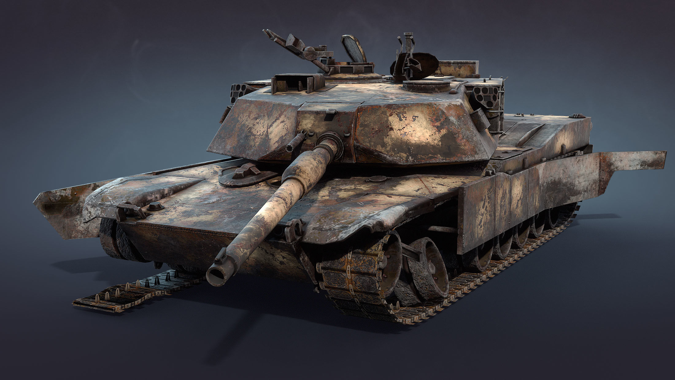 M1 Abrams Tank Set 3D Model Collection_18