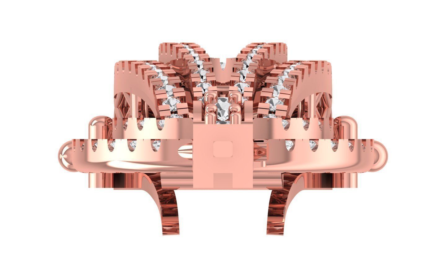 Women Locking Bracelet 3dm STL OBJ FBX Renders Details 3D print model_2