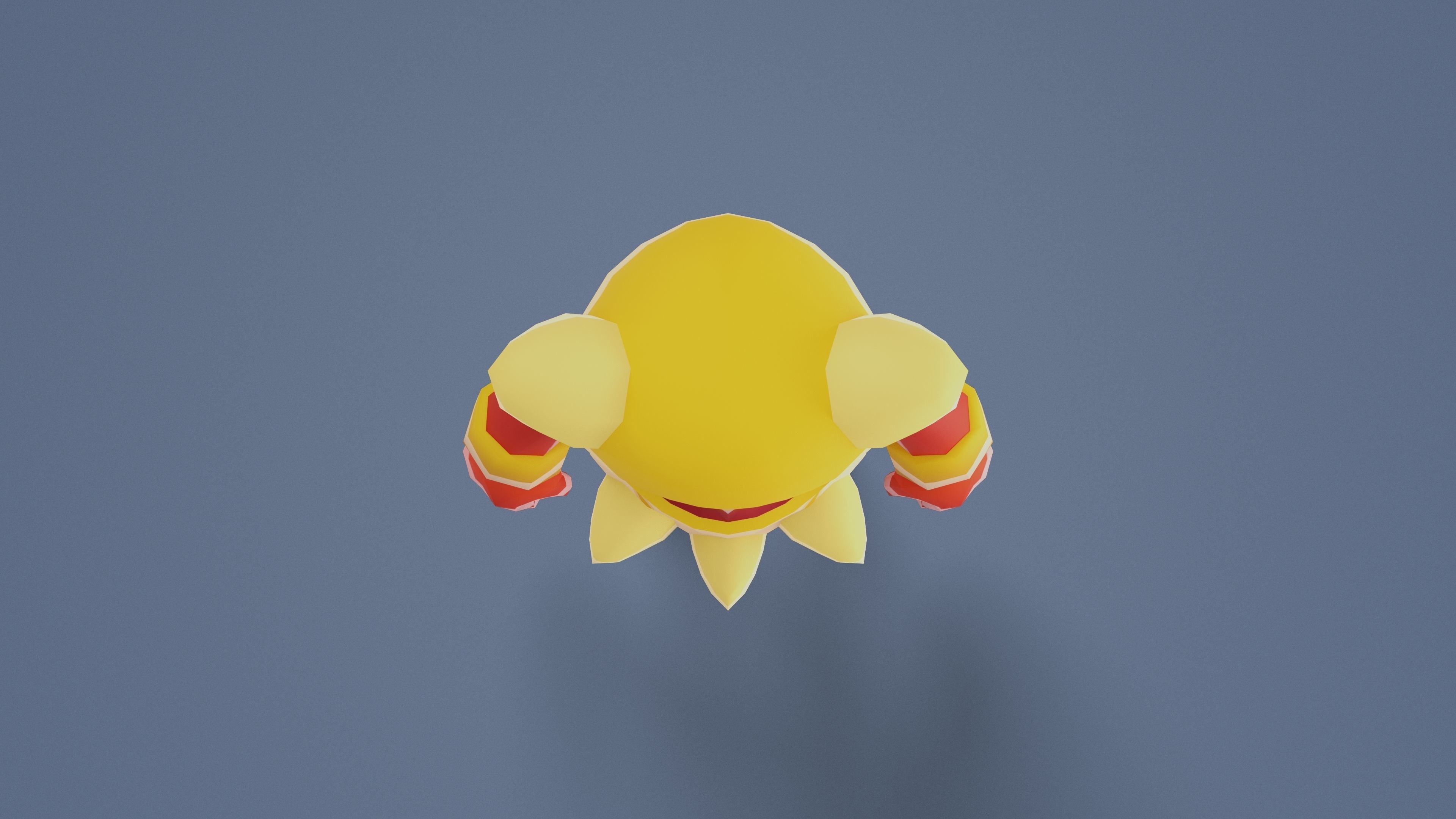 Cartoon Characters - Medium Armored Warrior Low-poly 3D model_22