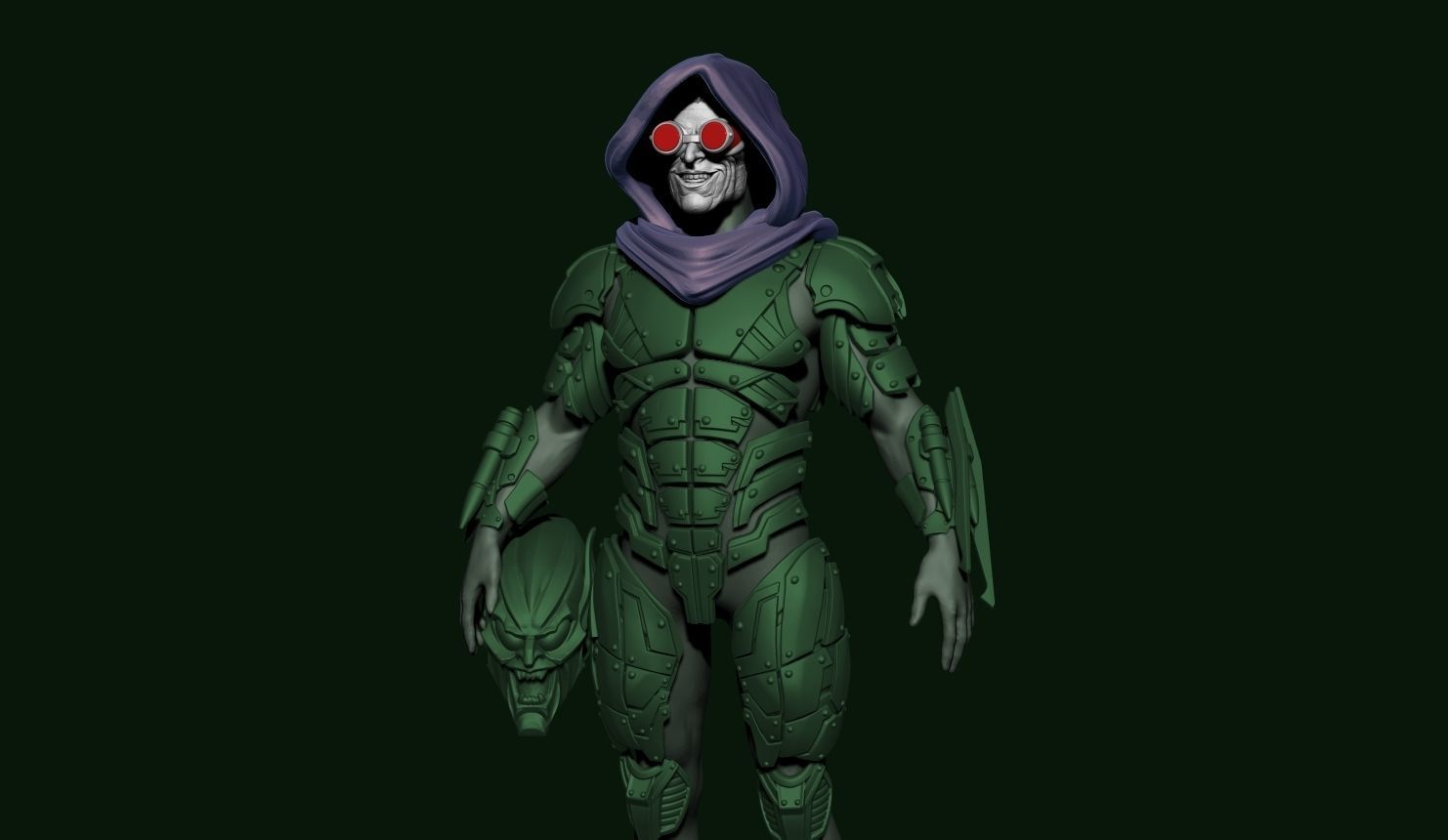 green goblin armor 3D print model_9