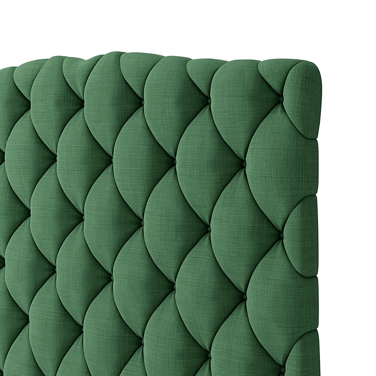 Headboard 2 upholstered 3D model_2