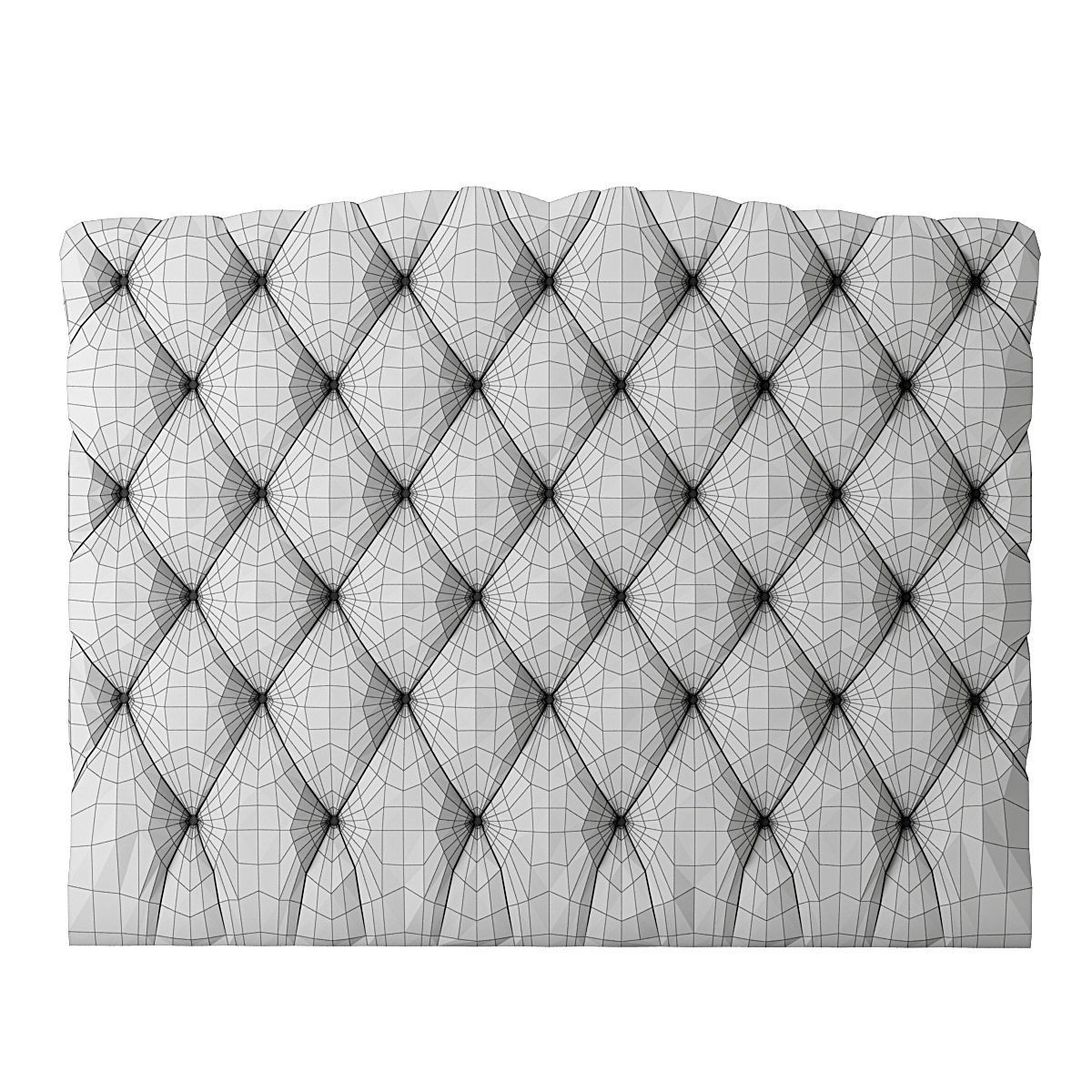 Headboard 2 upholstered 3D model_3